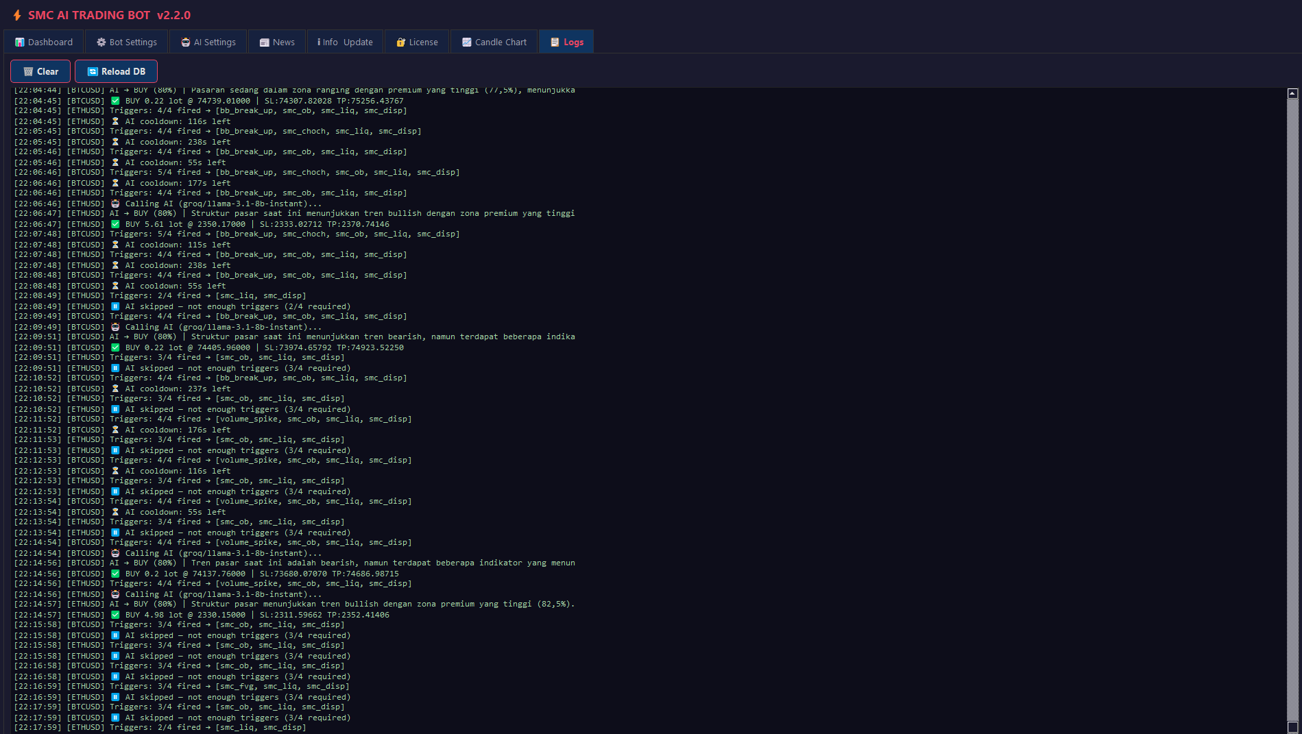 Preview System Activity Logs